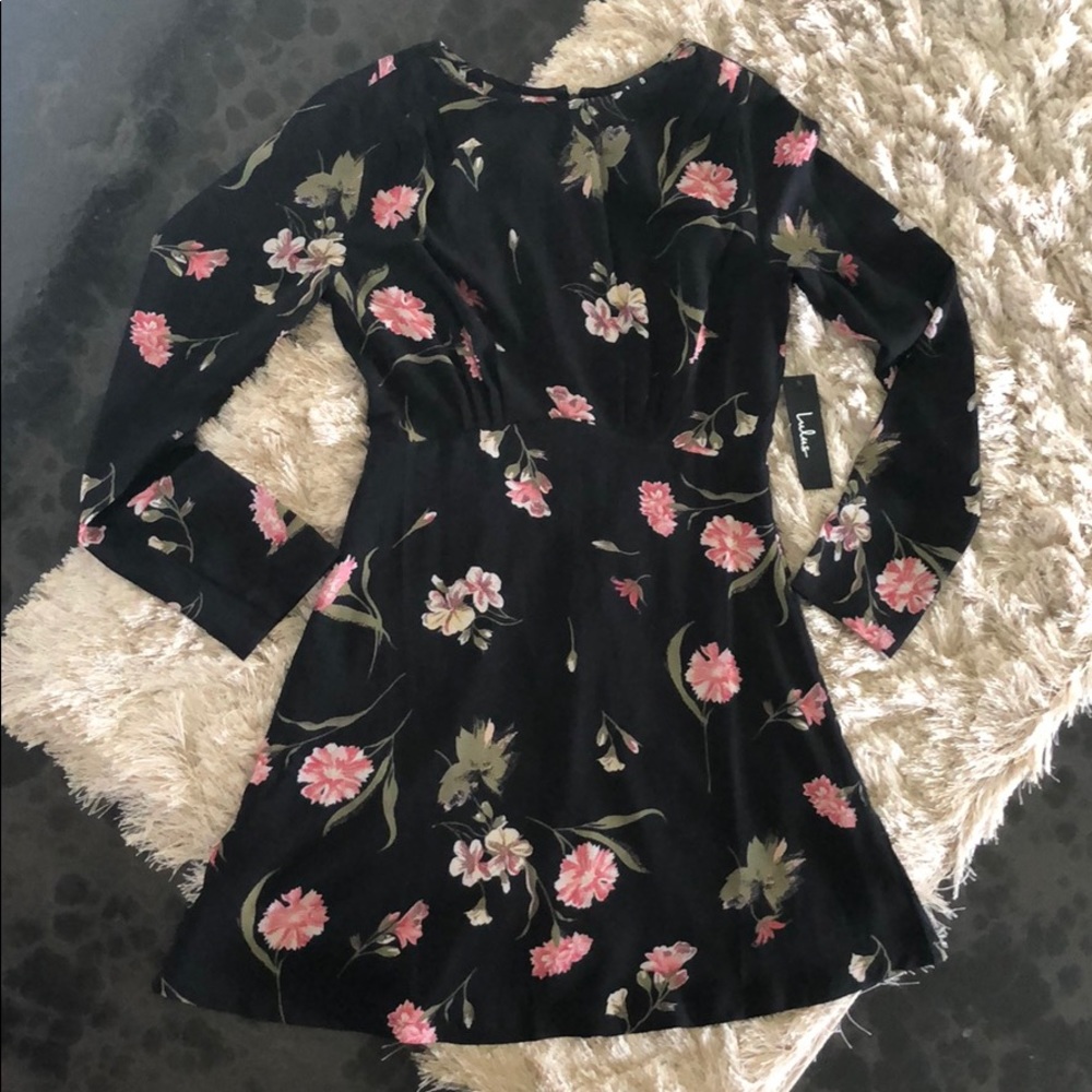 Black floral dress 🌸